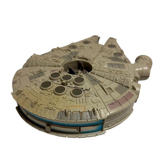 Vintage 1995 Lewis Galoob Toys Star Wars Millennium Falcon Space Ship Flip Open - Picture 1 of 13